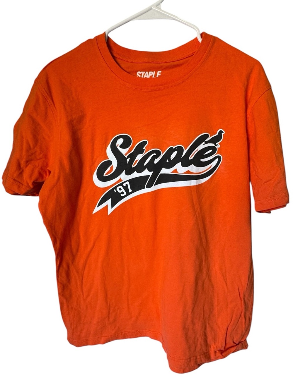 Staple Streetwear Orange Graphic Logo Tee Men’s L MINTY
